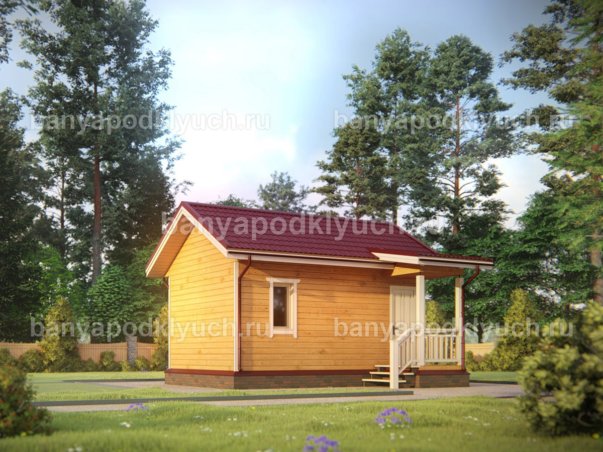 Баня из бруса 6x4 м Баня из бруса 6x4 м
