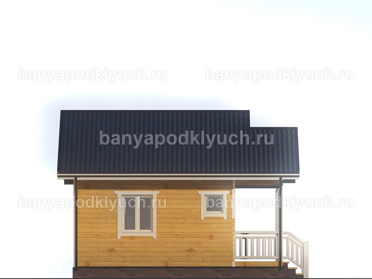 Баня из бруса 6.5x6 м Баня из бруса 6.5x6 м
