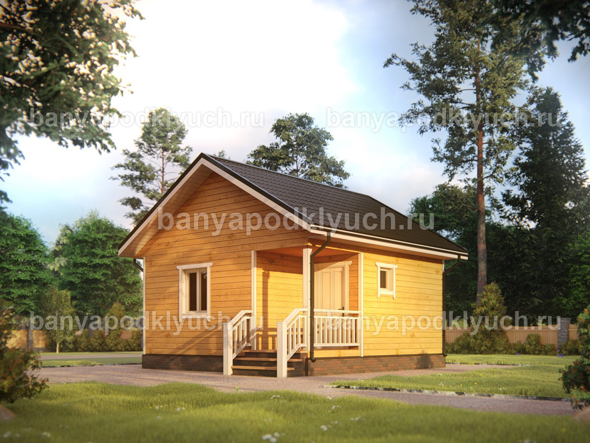Баня из бруса 6x6 м Баня из бруса 6x6 м
