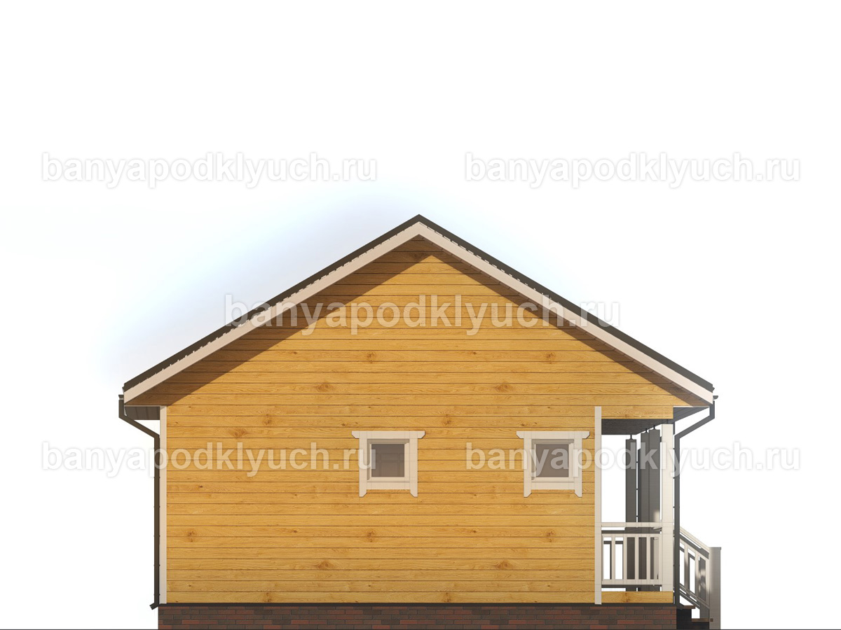 Баня из бруса 7x7 м Баня из бруса 7x7 м