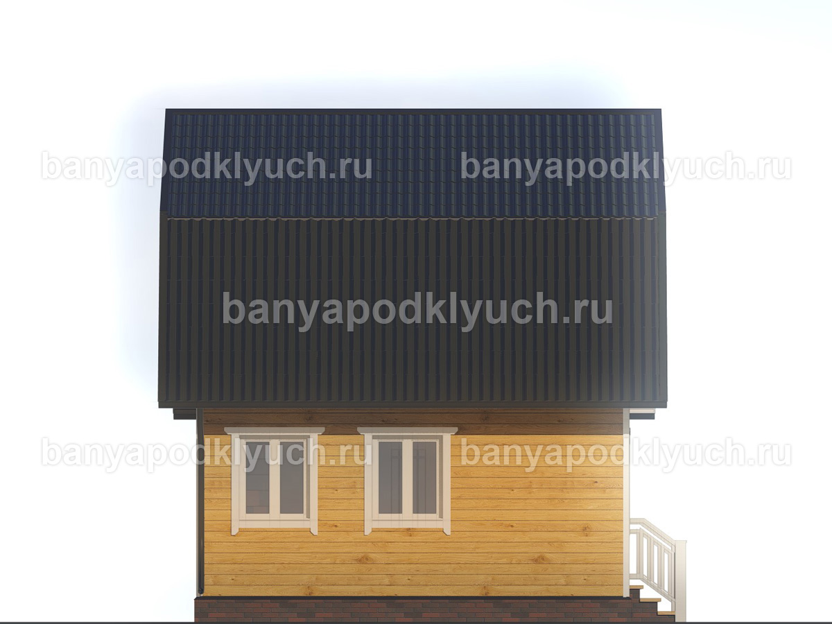 Баня из бруса 6x6 м Баня из бруса 6x6 м