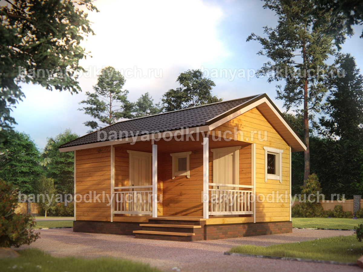 Баня из бруса 6x4,5 м Баня из бруса 6x4,5 м