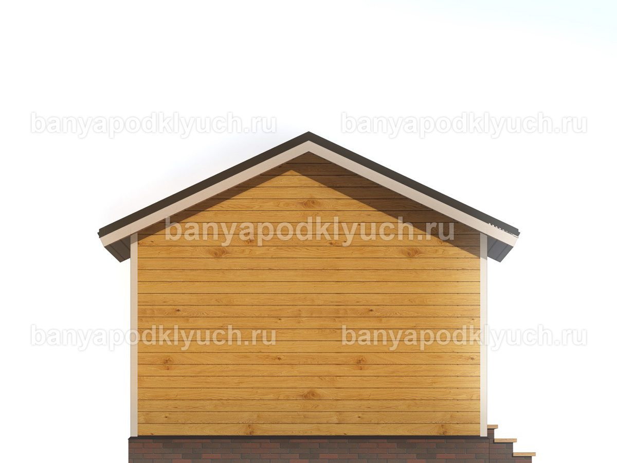 Баня из бруса 6x4,5 м Баня из бруса 6x4,5 м