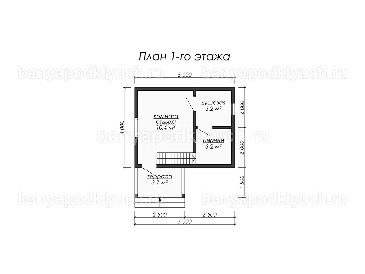 Каркасная баня 5x4 м Каркасная баня 5x4 м
