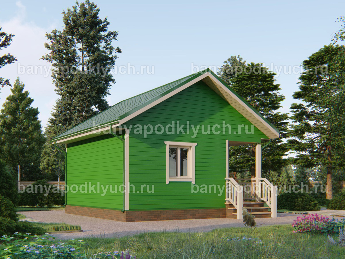 Каркасная баня 6x6 м Каркасная баня 6x6 м