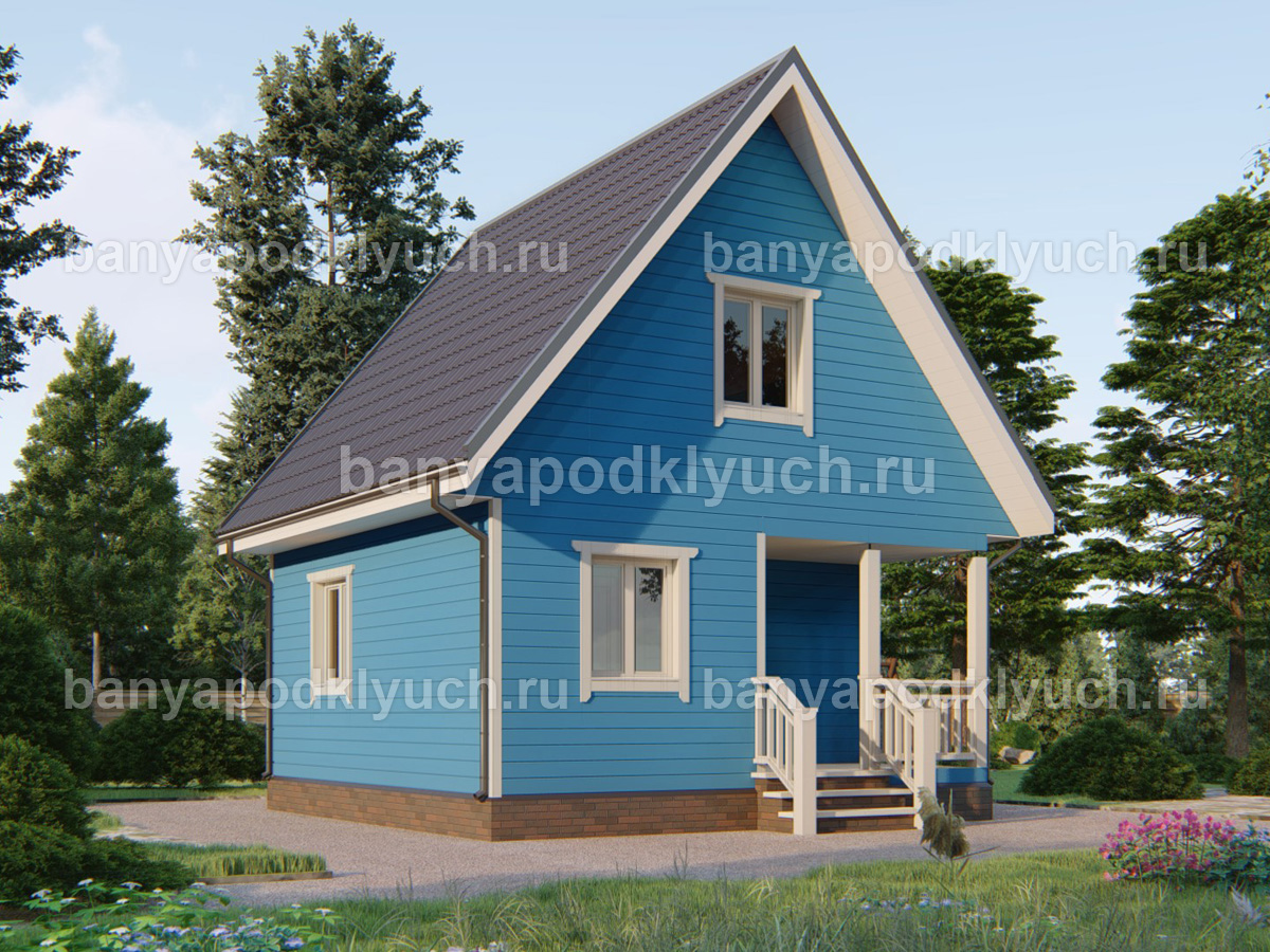 Каркасная баня 6x6 м Каркасная баня 6x6 м