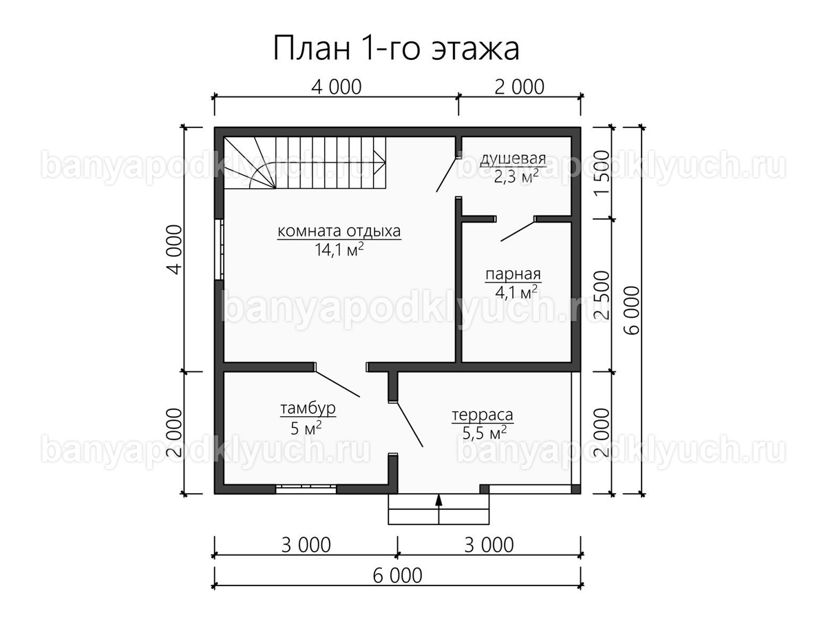 Каркасная баня 6x6 м Каркасная баня 6x6 м