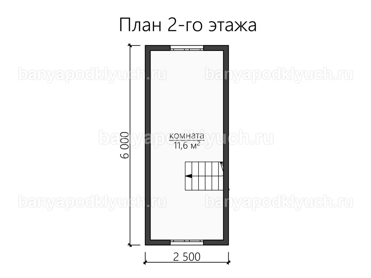 Каркасная баня 6x4 м Каркасная баня 6x4 м